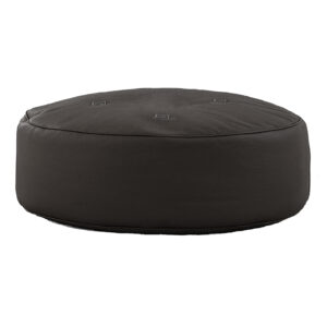 Full Moon Leather Pouf